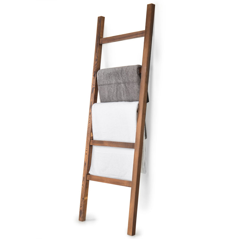 Gracie Oaks 54'' Solid Wood Blanket Ladder & Reviews Wayfair